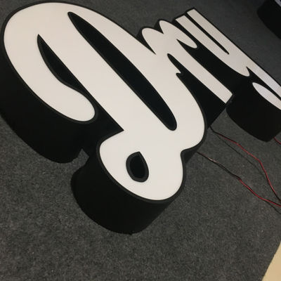 کانال تبلیغاتی شکل لایت باکس علامت نامه چاپ UV چاپ سه بعدی UL