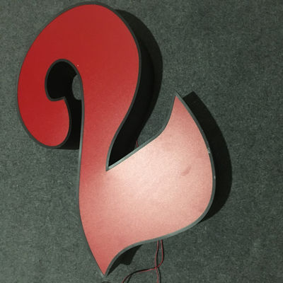 کانال تبلیغاتی شکل لایت باکس علامت نامه چاپ UV چاپ سه بعدی UL