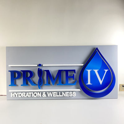 تابلوهای تابلوهای نورانی ال ای دی SMD 5050 با نور پس زمینه 20 میلی متری فولاد ضد زنگ