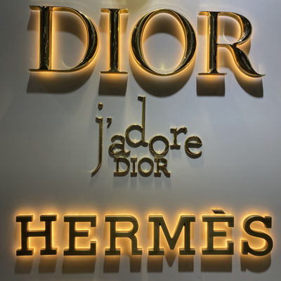 OEM ODM با نور پس‌زمینه علامت آینه تابلو تابلوی براق اکریلیک