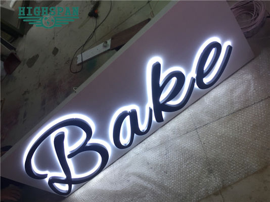 برش لیزری با نور پس زمینه تابلو تابلو علائم 12 ولتی فولاد ضد زنگ