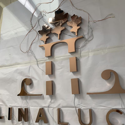 OEM Illuminated Channel Lighted Letter Signs Backlit Mirror Polish