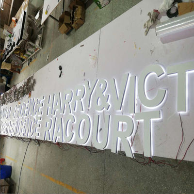 تابلوی حروف با نور پس‌زمینه رستوران با عمق 2 تا 20 سانتی‌متر تابلوی تابلوی ال‌ای‌دی درخشان اکریلیک