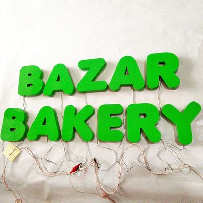 لوگوی علامت نامه با نور پس زمینه LED سه بعدی روشن برای تجارت