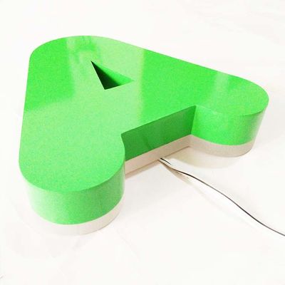 لوگوی علامت نامه با نور پس زمینه LED سه بعدی روشن برای تجارت