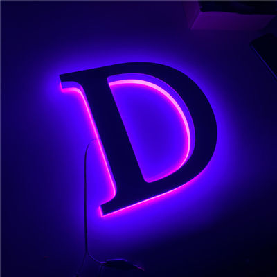 فروشگاه کافی شاپ چراغ نور پس زمینه چراغ بنفش CE RoHS