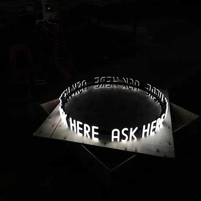 6500K چراغ علامت نامه کانال چراغ جلو روشن برای هتل رستوران