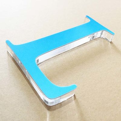 لوگوی دفتر داخلی سه بعدی علامت حروف الفبای اکریلیک 2 میلی متری با چاپ UV
