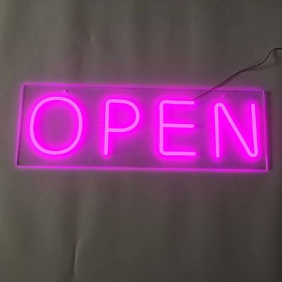 نام های تجاری Pink Bar Open Neon Sign 50000-80000 ساعت طول عمر