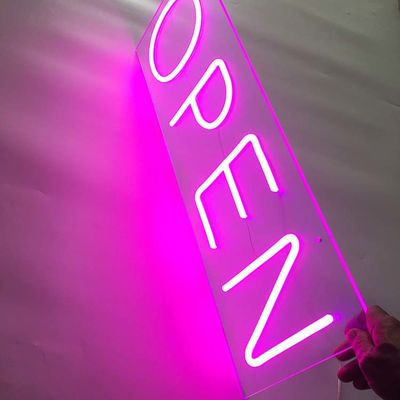 نام های تجاری Pink Bar Open Neon Sign 50000-80000 ساعت طول عمر