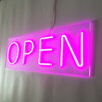نام های تجاری Pink Bar Open Neon Sign 50000-80000 ساعت طول عمر
