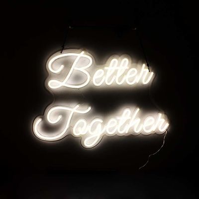 سفید رنگ LED نئون علامت بهتر با هم 12VDC