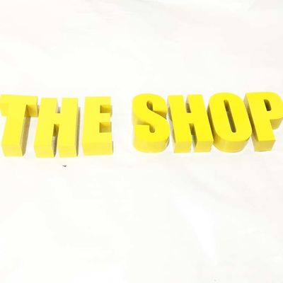 تابلوی فلزی برس برس طلایی فولاد ضد زنگ به عمق 10 سانتی متر برای ادارات دولتی