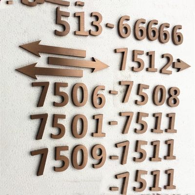 خانه فولادی قدیمی حروف و اعداد فلزی نشانه های ضد اسید UL