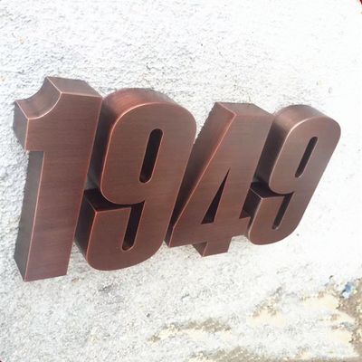 خانه فولادی قدیمی حروف و اعداد فلزی نشانه های ضد اسید UL