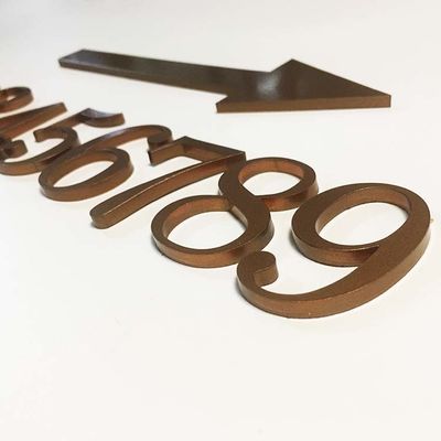 علامت شماره درب اکریلیک جامد علامت اکریلیک برش مسطح CE ROHS