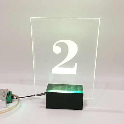 درب جلویی بزرگ RGB LED شماره خانه پلاک علامت 50000 ساعت