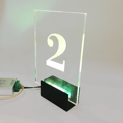 درب جلویی بزرگ RGB LED شماره خانه پلاک علامت 50000 ساعت