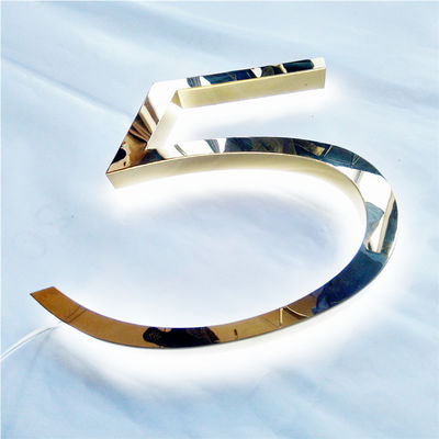 برس طلایی با روشنایی بالا علامت برش لیزری شماره خانه CE RoHS