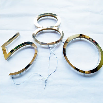 برس طلایی با روشنایی بالا علامت برش لیزری شماره خانه CE RoHS