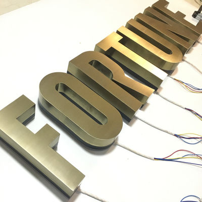 حروف علامت هاله روشن 3 بعدی روشنایی در فضای باز نصب شده روی دیوار UL