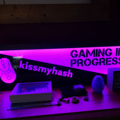 لوگوی اکریلیک سه بعدی با چراغ جلوی باز چراغ PMS Colors Illuminated