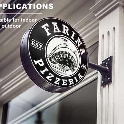 فروشگاه لایت باکس تابلوهای آکریلیک نورانی گرد از آنتی سپتیک ضد زنگ استفاده کنید