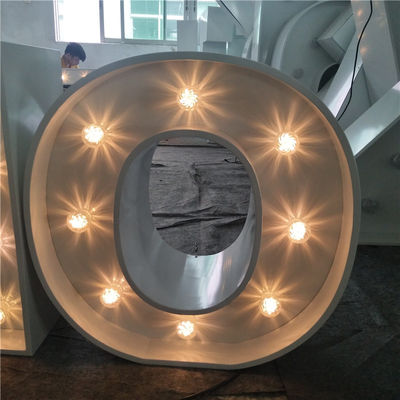 ال ای دی Big Marquee Letter Sign آلومینیوم فلزی UL
