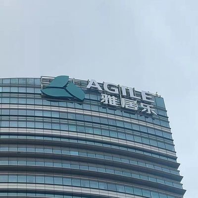 Led Light نام شرکت آرم ساختمان علامت سه بعدی کانال حروف