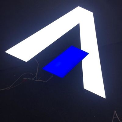 آبکاری از جنس استنلس استیل تابلوی لوگوی سه بعدی LED سفارشی