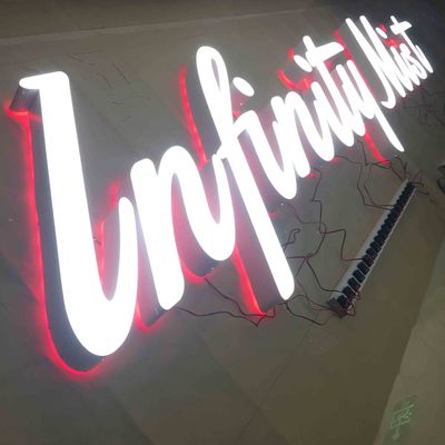 تابلوهای لوگوی فلزی برش لیزری سفارشی در فضای باز، تابلوی علامت HIGHSPAN را روشن می کنند