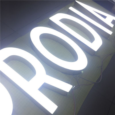 تابلوهای لوگوی فلزی برش لیزری سفارشی در فضای باز، تابلوی علامت HIGHSPAN را روشن می کنند