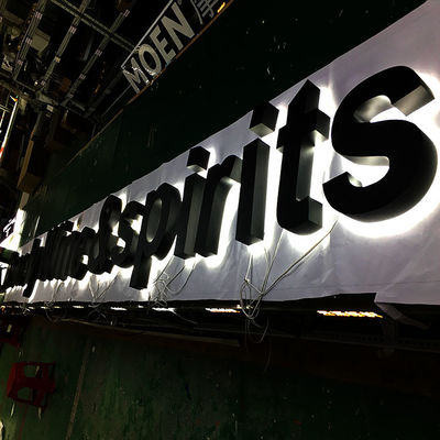 UL Channel Letters با نور پس زمینه OEM Illuminated Signage Letters Light Box Signage