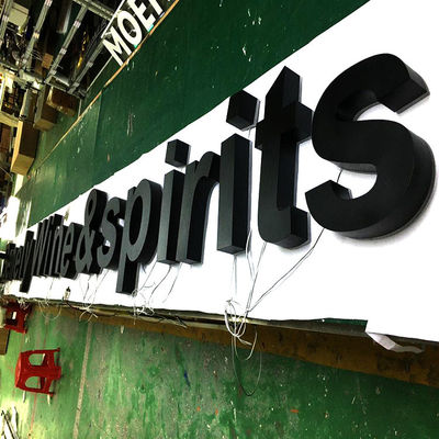 UL Channel Letters با نور پس زمینه OEM Illuminated Signage Letters Light Box Signage