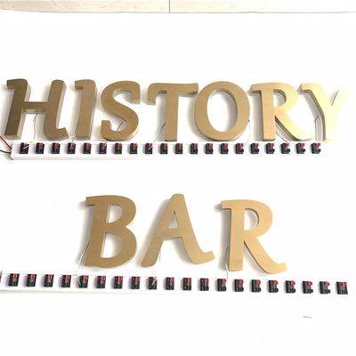 تابلوی تابلوی رستوران HIGHSPAN فولاد ضد زنگ با نور پس زمینه CE ROHS