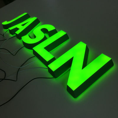 لوگوی بزرگ الفبای ال ای دی با حروف اکریلیک فوق العاده روشن ضد آب در فضای باز