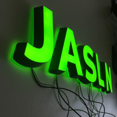 لوگوی بزرگ الفبای ال ای دی با حروف اکریلیک فوق العاده روشن ضد آب در فضای باز