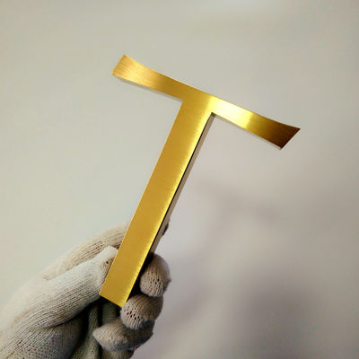 تابلوی فلزی درب اداری داخلی آبکاری برقی SS304 برسکاری شده