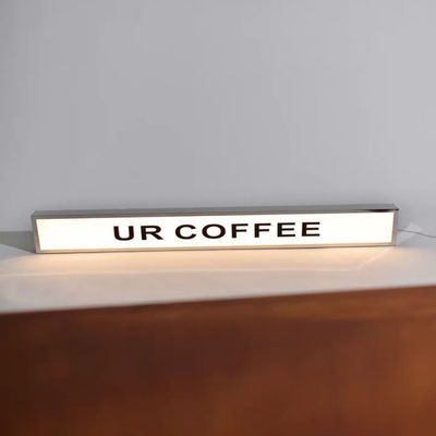 تبلیغات در فضای باز تابلوی سه بعدی تابلوی جعبه نور یک طرفه فولاد ضد زنگ