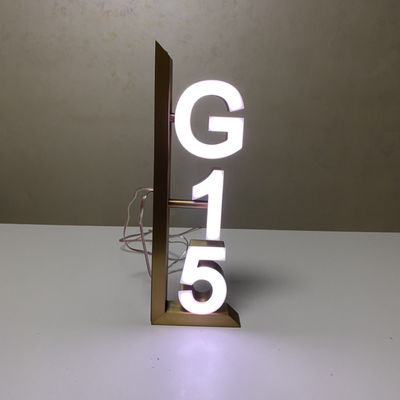 چراغ 304 فولاد ضد زنگ حروف فلزی نشانی نشانی جلا براش