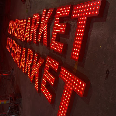 پانچ سوراخ روشن کردن کانال LED حروف فضای باز غول پیکر ضد آب IP67