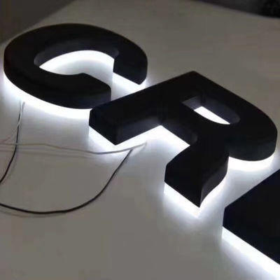 روشنایی سفید فلزی فروشگاه علامت کانال علامت نامه با نور پس زمینه CE ROHS