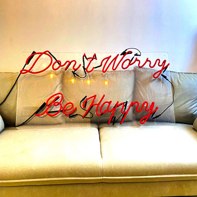 نورپردازی قرمز رنگ 12VDC حروف الفبای نئون سفارشی در فضای باز