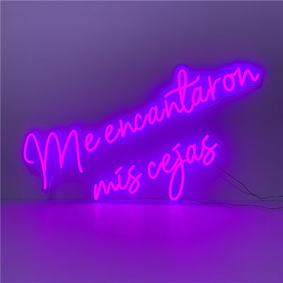 بنفش فلکسیبل ال ای دی نئون تابلوی دیواری 51200 ساعت