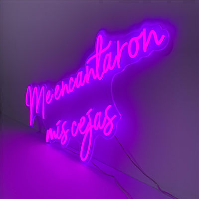 بنفش فلکسیبل ال ای دی نئون تابلوی دیواری 51200 ساعت