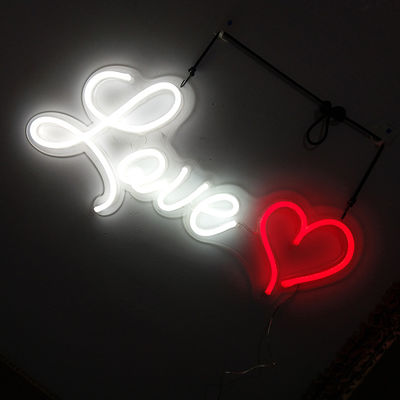 UL سفارشی نئون علامت عروسی عشق کانال نئون نامه برای دیوار