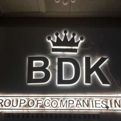 الفبای الفبای LED چراغ های حروف راهنما حروف علامت هاله روشن