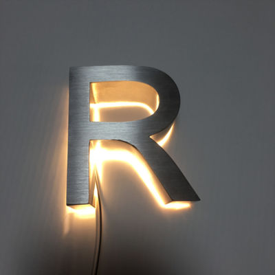 علامت نامه کانال با نور پس زمینه بیرونی HIGHSPAN برای نام شرکت ها