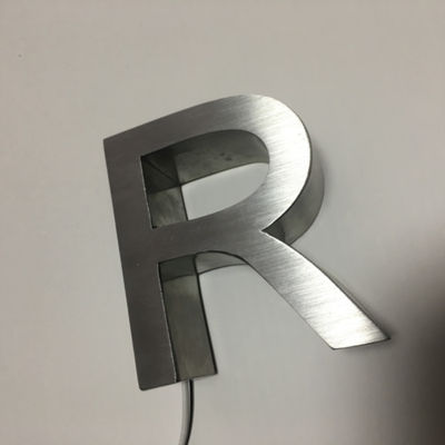 علامت نامه کانال با نور پس زمینه بیرونی HIGHSPAN برای نام شرکت ها