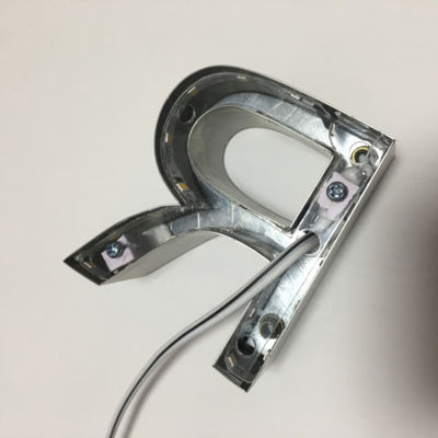 علامت نامه کانال با نور پس زمینه بیرونی HIGHSPAN برای نام شرکت ها